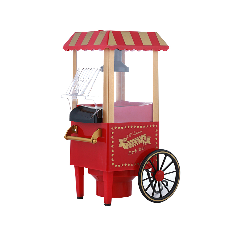 Rote Popcornmaschine mit CE-Zertifizierung, Modell PM-2800, europäischer Stecker