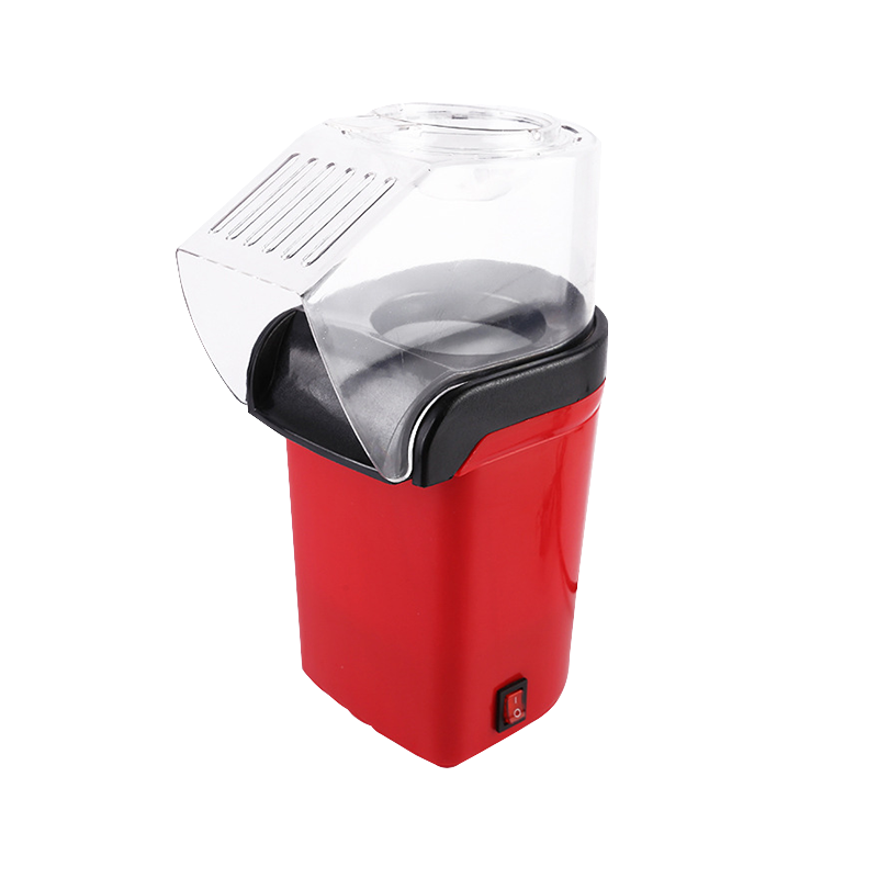 Rote Popcornmaschine aus Aluminium, Modell PM-1200, europäischer Stecker
