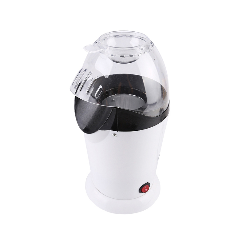 Weiße Popcornmaschine mit 1200 W, Modell PM-1800, europäischer Stecker